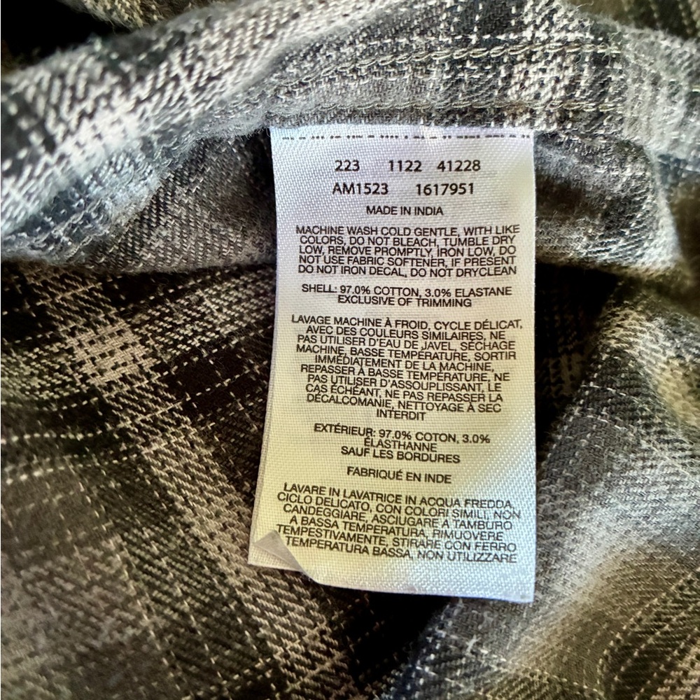 Columbia Flannel Shirt Men’s XL Gray Plaid Button Down Outdoor Layering Hiking - Picture 12 of 14